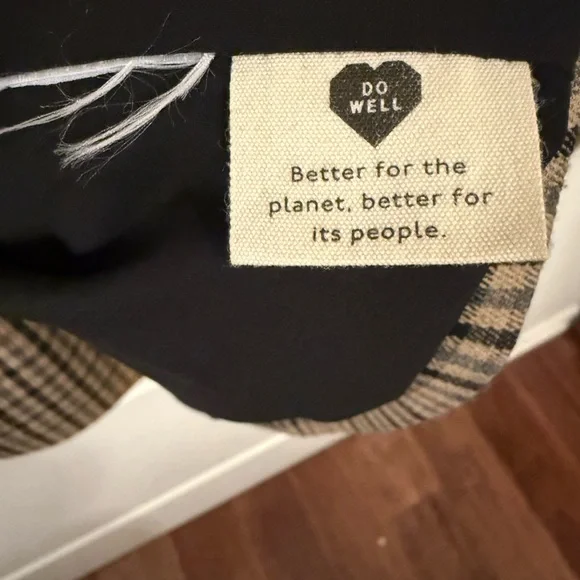 Madewell Checkered Jacket in Brown and Black - Picture 3 of 5